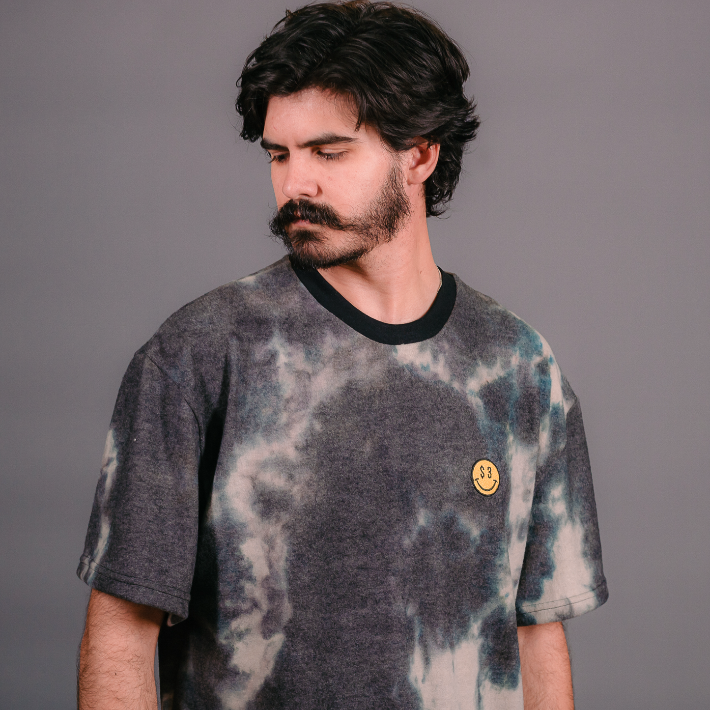 CAMISETA TEJIDA - TIE DYE BLACK