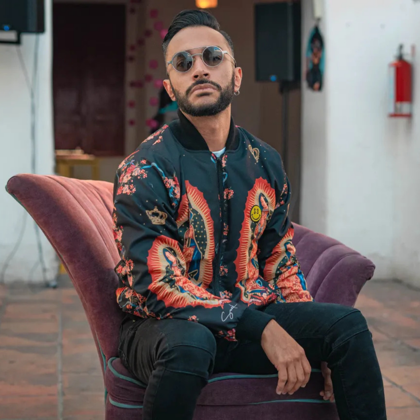 BOMBER JACKET GUADALOOP - NEGRA